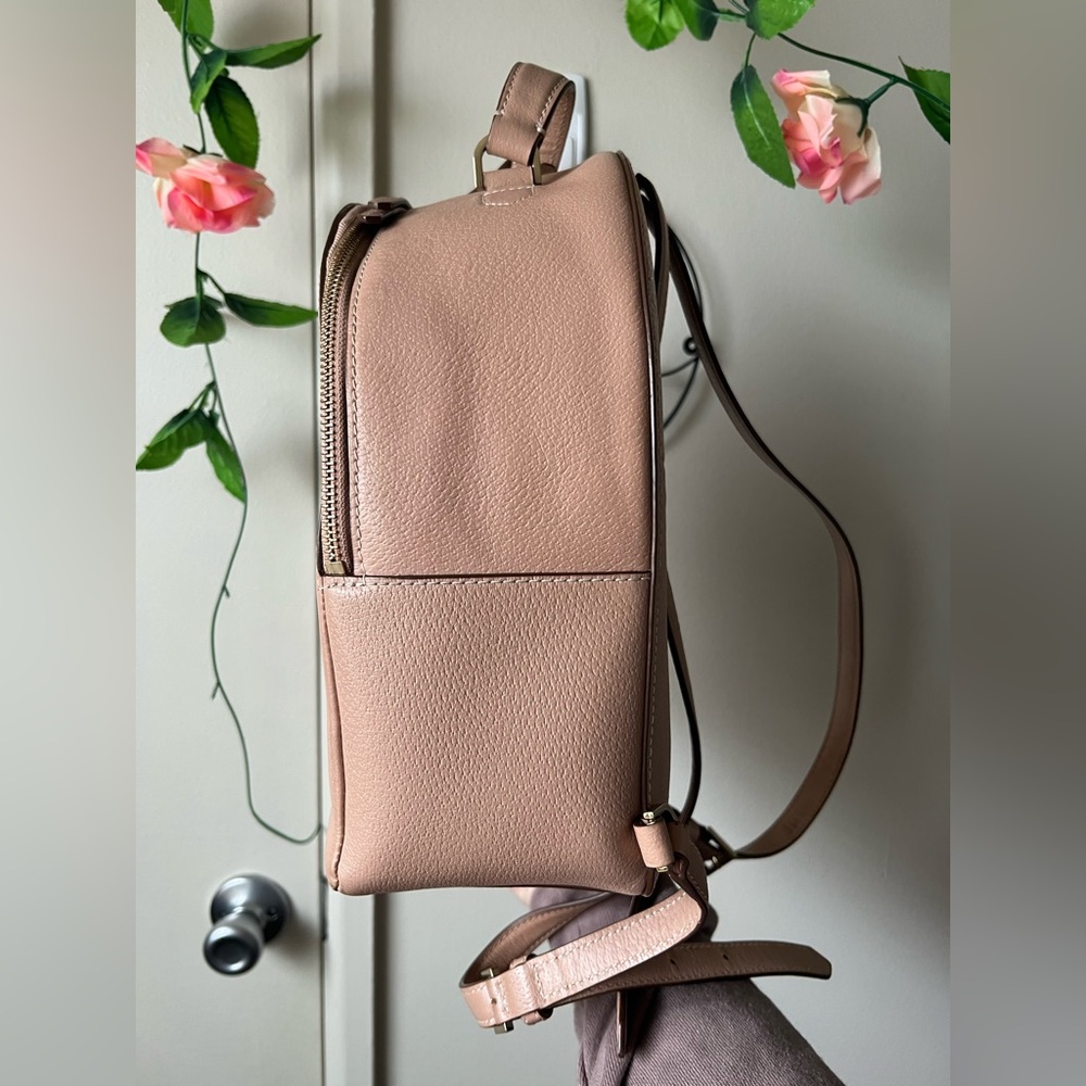 Kate Spade Tan Leather Backpack - Picture 6 of 11